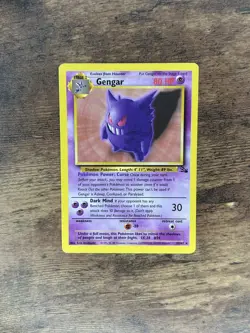 Gengar - 20/62 - Pokemon Fossil Unlimited Rare Card HP - Image 1