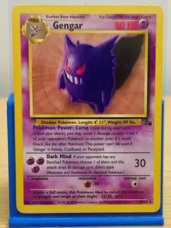 Pokemon Gengar Fossil 20/62 Non-Holo Unlimited Rare Card HP - Image 1