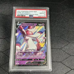 2021 POKEMON SWSH BLACK STAR PROMO CELEBRATIONS COLL #134 DARK SYLVEON V PSA 10 - Image 1