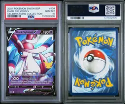 2021 POKEMON SWSH BLACK STAR PROMO CELEBRATIONS COLL #134 DARK SYLVEON V PSA 10 - Image 3