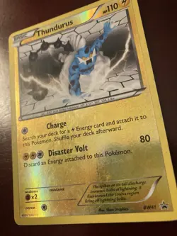 Thundurus BW41 Black & White Reverse Holo Promo Pokemon TCG Card - Image 2