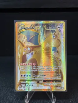Pokemon TCG Dragonite EX Full Art Ultra Rare Holo Card Evolutions 106/108 XY - Image 1