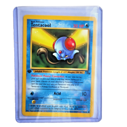 Tentacool 56/62 Pokemon TCG 1st Edition Fossil NM Vintage 1999 Card - Image 1