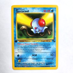 Tentacool 56/62 Pokemon TCG 1st Edition Fossil NM Vintage 1999 Card - Image 2