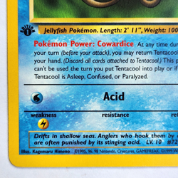 Tentacool 56/62 Pokemon TCG 1st Edition Fossil NM Vintage 1999 Card - Image 5