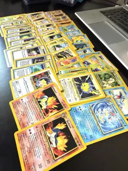 Pokemon TCG Neo Genesis Lot Of 57 Rare, Uncommon, Common Cards LP/MP/NM No Dups - Image 1