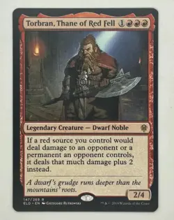 MTG Throne of Eldraine Torbran, Thane of Red Fell Card 147/269 - Image 1
