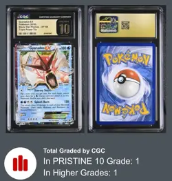 CGC Pristine 10 Gyarados EX XY106 Black Star Shiny Triple Power Pokemon Card P 1 - Image 1