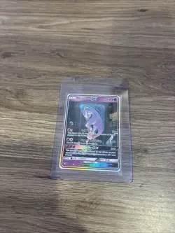 Pokemon Mewtwo GX Full Art Ultra Rare Holo TCG Card Shining Legends - Image 1