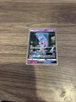 Pokemon Mewtwo GX Full Art Ultra Rare Holo TCG Card Shining Legends - Image 3