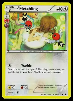 Pokemon Card - Fletchling Generations Radiant Collection RC25/RC32 Common - Image 1