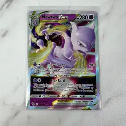 Pokemon Go Mewtwo VSTAR Holo Card 031/078 Ultra Rare TCG - Image 1