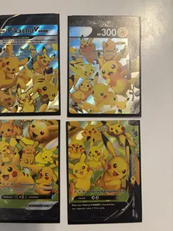 Pikachu V-Union [Set of 4] SWSH: Sword & Shield Promo Cards Holo - Image 1