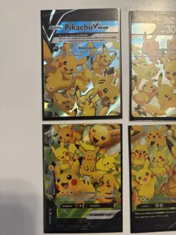 Pikachu V-Union [Set of 4] SWSH: Sword & Shield Promo Cards Holo - Image 2