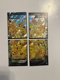 Pikachu V-Union [Set of 4] SWSH: Sword & Shield Promo Cards Holo - Image 3