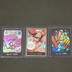 One Piece DON Foil Card Lot of 3 - Image 1