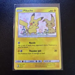 Pokemon 2019 Pikachu SM162 Sun & Moon Black Star Promo Holo Card TCG - Image 2