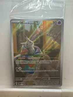 Mimikyu SVP 075 New & Sealed Promo Pokemon Card Paldean Fates - Image 1