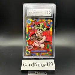 CGC GEM MINT 10 Luffy P-110 Premium Card Collection ONE PIECE DAY 25 Japanese 56 - Image 1