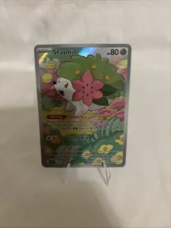Shaymin 185/182 Destined Rivals Full Art Illustration Rare Pokemon Card NM - Image 1