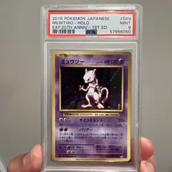 Pokemon PSA 9 Mewtwo 049 Holo 1st Ed 49 - Japanese 20th CP6 Mint Sugimori Card - Image 1