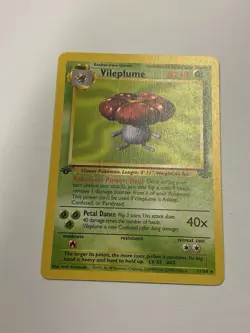 Vileplume 31/64 Jungle Pokemon Card - Rare 1st Edition NON HOLO - GEM MINT!!! - Image 2