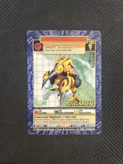 BO-132 Digmon Digimon Card Digi-Battle Series 3 2000 Bandai - Image 1