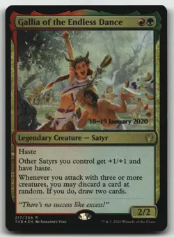 Gallia of the Endless Dance foil R Prerelease Cards 217 LP - Image 1