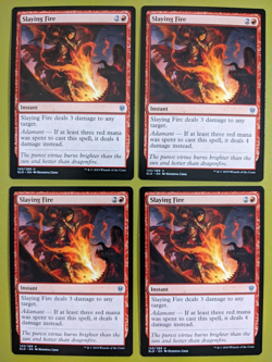 Slaying Fire x4 Throne of Eldraine 4x Magic the Gathering MTG - Image 1