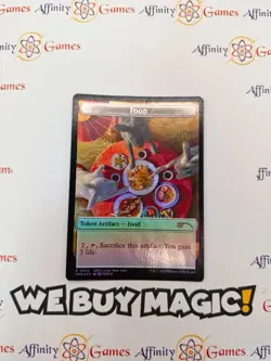 MTG | Food Token | Year of the Rabbit | Foil | Moderately Played | English - Image 1