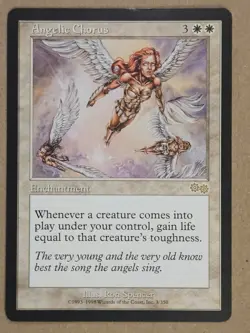 Angelic Chorus - Urza's Saga - Lightly Played close to NM | MTG - Image 1