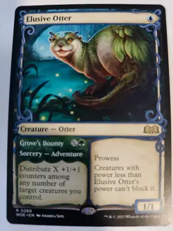 MTG - Elusive Otter Showcase- Wilds of Eldraine - Image 1