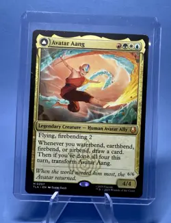 x1 Avatar Aang // Aang, Master of Elements TLA Avatar MTG 207 M/NM 1x - Image 1