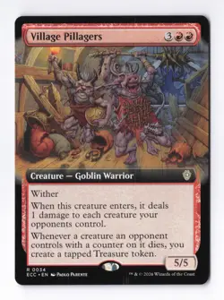 Village Pillagers (Extended Art) 0034 (R) MTG Commander Lorwyn Eclipsed (ECC) - Image 1
