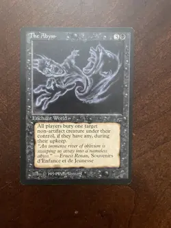 MTG Legends Edition, The Abyss! 1994 Rare Reserved List, Vintage Magic! - Image 1