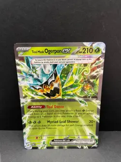 Pokemon TCG Teal Mask Ogerpon EX Twilight Masquerade Card 025/167 Sv06 - Image 1