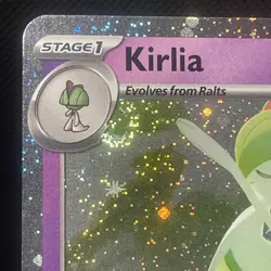 Pokemon Kirlia Cosmos Holo With SWIRL 059/132 Mega Evolution Near Mint - Image 5