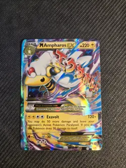 M Ampharos EX 28/98 Ancient Origins Holo - Pokemon TCG Ultra Rare - Mega Pokemon - Image 1