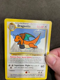 Dragonite #5 WB Pokemon First Movie Stamped Black Star Promo LP - Image 2