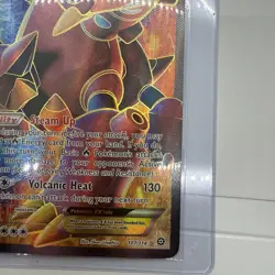 Volcanion EX (Full Art) 107/114 - XY Steam Siege - Holo - NM - Miscut Pokemon - Image 4