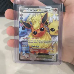 Full Art Flareon EX RC28/RC32 Generations Radiant Collection Ultra Rare Pokemon - Image 1