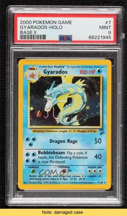 Gyarados Holo Pokemon Base Set 2 PSA 9 MINT 2000 READ - Image 1