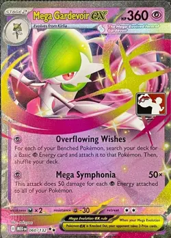 Mega Gardevoir ex 060/132 Prize Pack Series 8 Play Stamp Pokemon TCG - Image 1