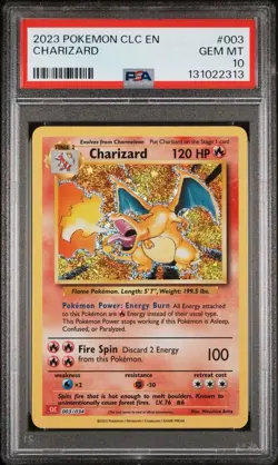 PSA 10 Pokemon TCG Charizard Holo Classic Collection 003/034 CLC EN GEM MT - Image 1