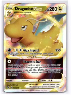 Dragonite VSTAR Ultra Rare Pokemon GO 050/078 LP-NM - Image 1