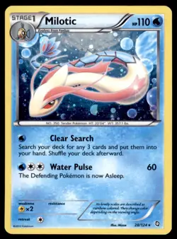 Pokemon TCG Milotic Black & White - Dragons Exalted #28 Holo - Image 1