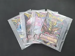 Pokemon Lost Origin Pack Art Set / 4x Factory Sealed Booster Packs (NEW) - Image 1