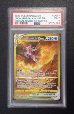 2023 POKEMON Origin Forme Palkia VSTAR GG67 Crown Zenith Full Art PSA MINT 9 - Image 1