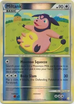 1x Miltank - 47/123 - Uncommon - Reverse Holo Lightly Played Pokemon HGSS - Hear - Image 1