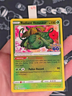Radiant Venusaur 004/078 Pokemon GO TCG Set Holo - NM - Image 2